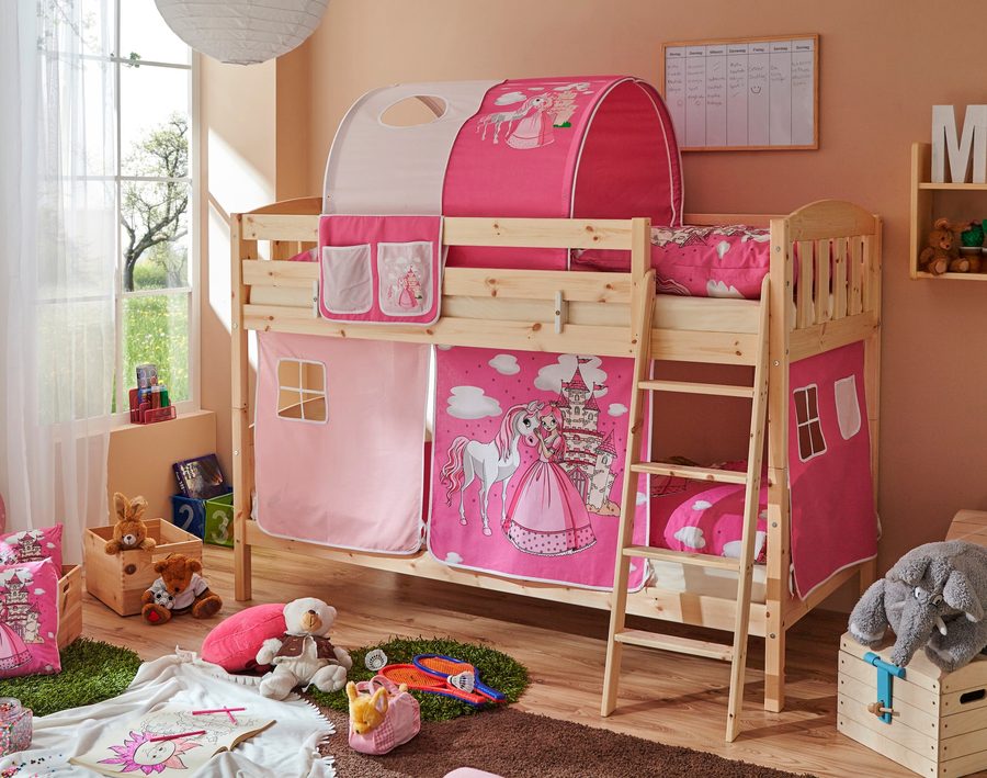 Ticaa Etagenbett Erni Country-V Kiefer Natur Motiv von TICAA