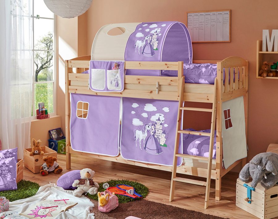 Ticaa Etagenbett Erni Country-V Kiefer Natur Motiv von TICAA