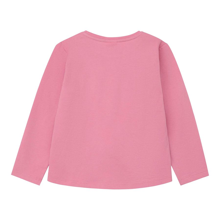 S.Oliver Shirt langarm Blumen-Tasche