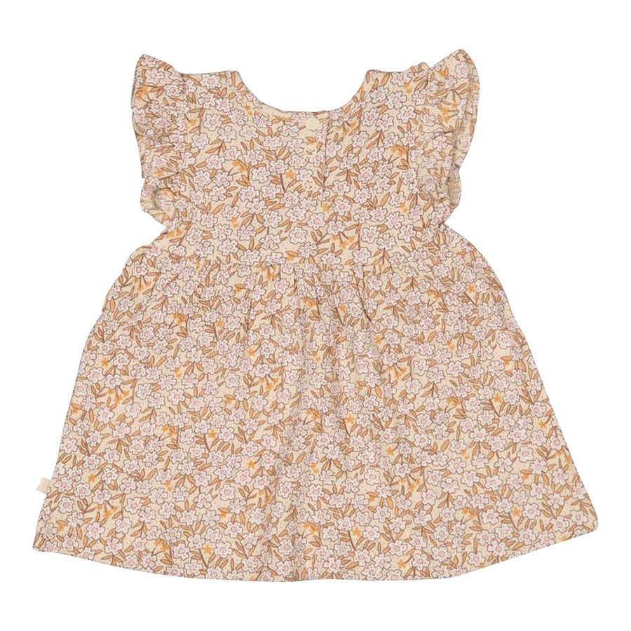 Feetje Krepp-Kleid Flügelarm Blumen