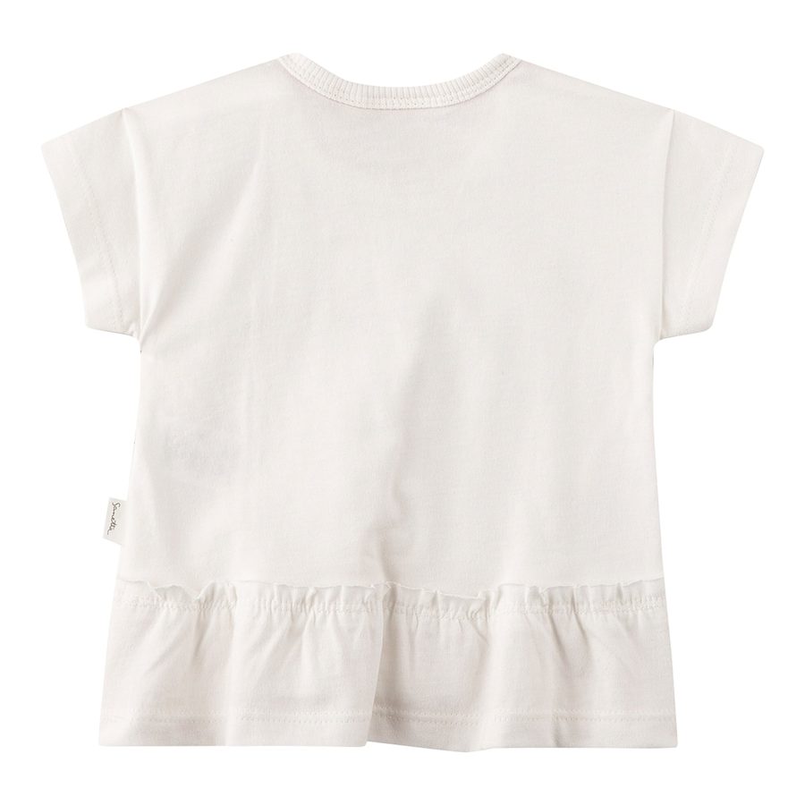 Sanetta Pure Pure T-Shirt Zitronen Volant