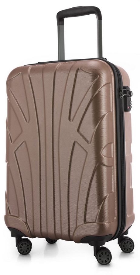 Suitline Handgepäckkoffer S1, 4 Rollen, Trolley 55x35x20 cm Bordgepäck Koffer Doppelrollen 34 L