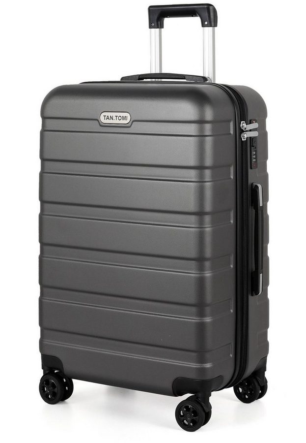 TANTOMI Handgepäckkoffer S/M/L/Set Koffer Hartschale Leicht Reisekoffer ABS Geräumig Haltbar, Trolley Handgepäck Große Kapazität