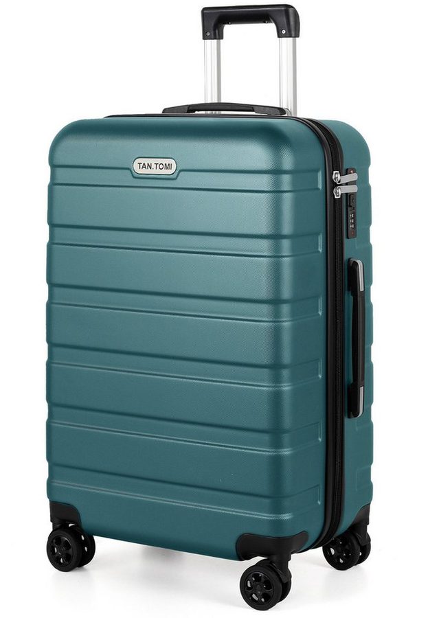 TANTOMI Handgepäckkoffer S/M/L/Set Koffer Hartschale Leicht Reisekoffer ABS Geräumig Haltbar, Trolley Handgepäck Große Kapazität
