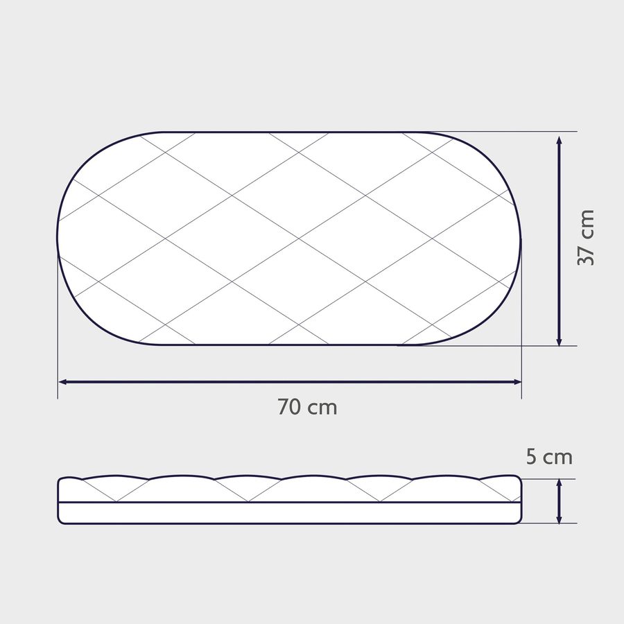 Julius Zöllner Matratze Dr. Lübbe Premium für Stubenwagen 70x37 cm von Julius Zöllner
