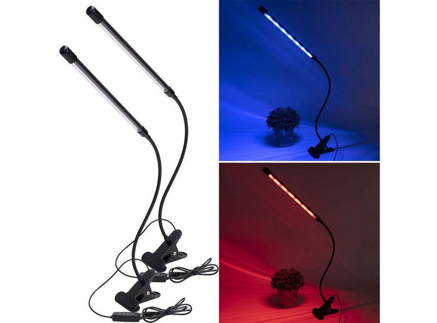 Casativo Pflanzenlampe LED-Pflanzenlampe 360°-Schwanenhals Wachstumslampe 82 lm 20 LEDs, LED (20 LEDs: 10x rot, 10x blau, fest integriert), LED-Pflanzenlicht 3 Lichtmodi, 10 Dimmstufen & Timer mit USB-Anschluss von Casativo