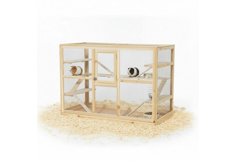 Mucola Kleintierkäfig Nagerkäfig XXL Villa Hamsterkäfig Mäusekäfig Kleintierkäfig, verzinkt