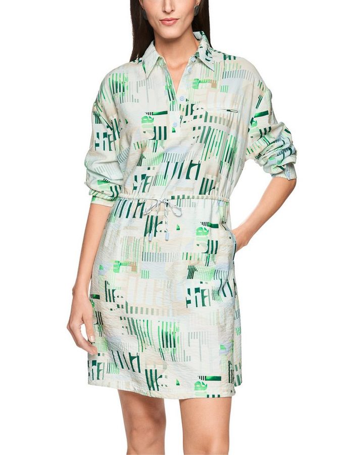 Marc Cain Hemdblusenkleid City Vibing Premium Damenmode sportiv, Minikleid, ohne Innenfutter