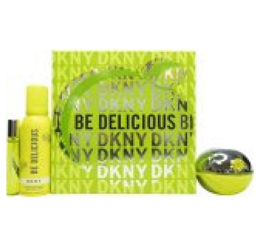 DKNY Eau de Parfum Be Delicious Gift Set EDP + Shower Mousse + EDP