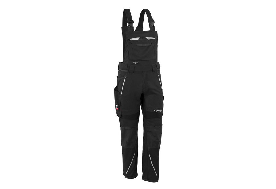 Qualitex Workwear Arbeitslatzhose Latzhose "IRON" schwarz, Gr. N52