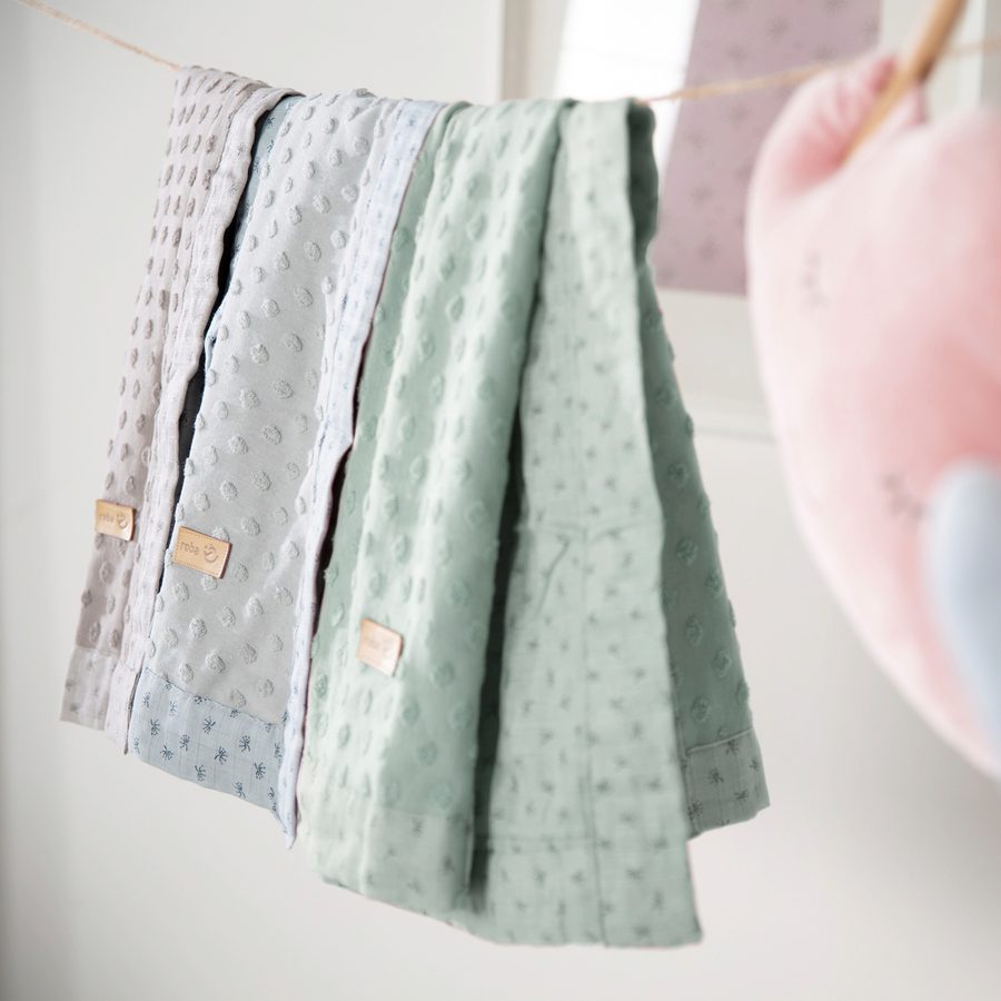 Roba Babydecke Lil Planet frosty green