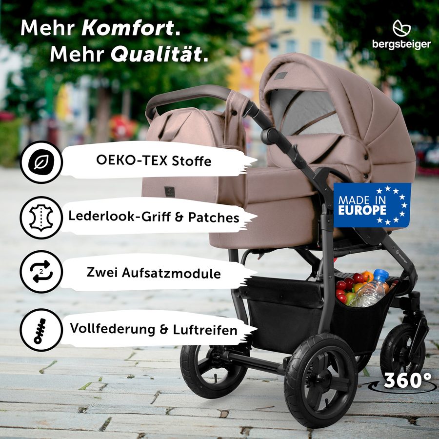 Bergsteiger Kinderwagen Capri braun
