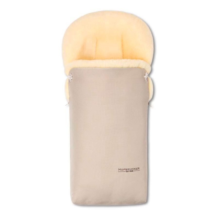 Hofbrucker Kinderwagen Lammfell-Fußsack Putzi beige