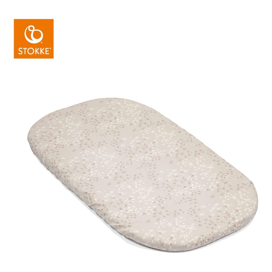 Stokke® Snoozi™ 2er-Pack Spannbetttücher Dandelion Beige & Vanilla Cream