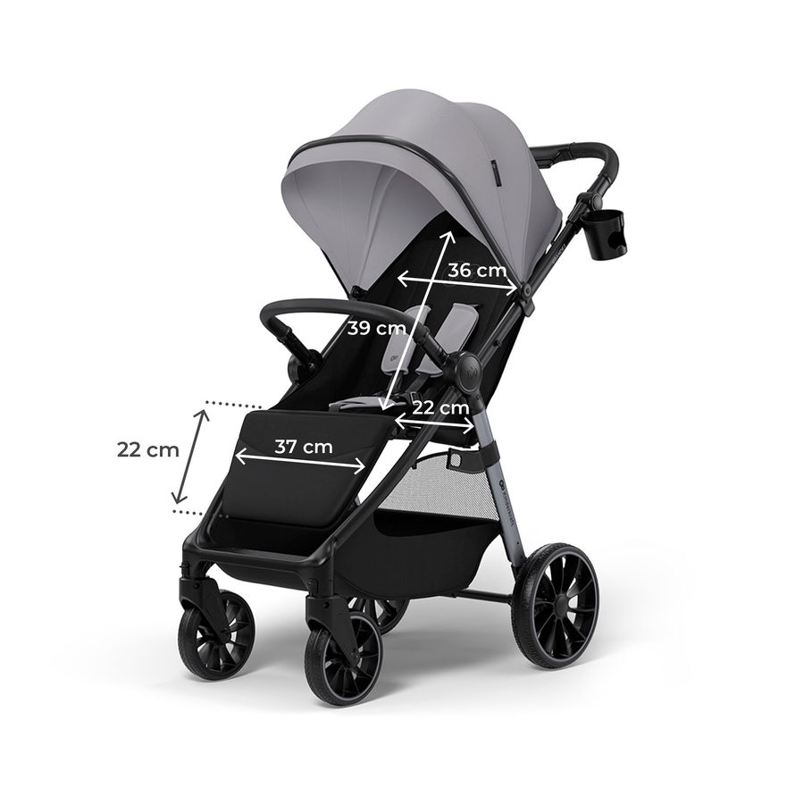 Kinderkraft Kinderwagen Sportwagen GRANDE 2 grau