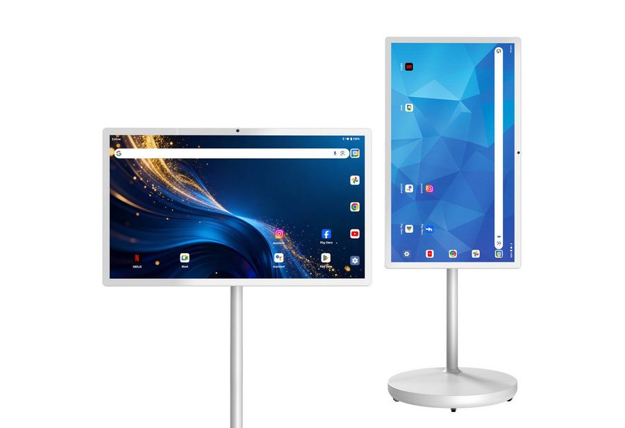 BBG C20P LED-Fernseher (32 Zoll, 1920 × 1080 Pixel, FHD, Mobiler Smart Screen 32 Zoll (31,5), Touchscreen, Android 15, 8.000-mAh-Akku, 360°-Lenkrollen, FHD, AirPlay 2 & Miracast, HDMI IN)