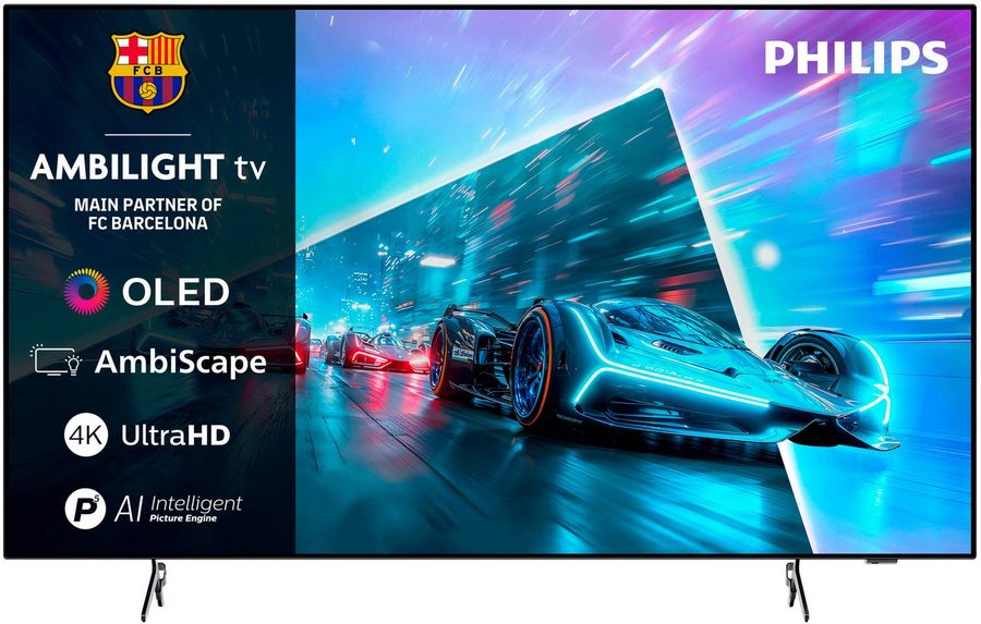 Philips 55OLED761/12 OLED-Fernseher (139 cm/55 Zoll, 4K Ultra HD, Smart-TV)