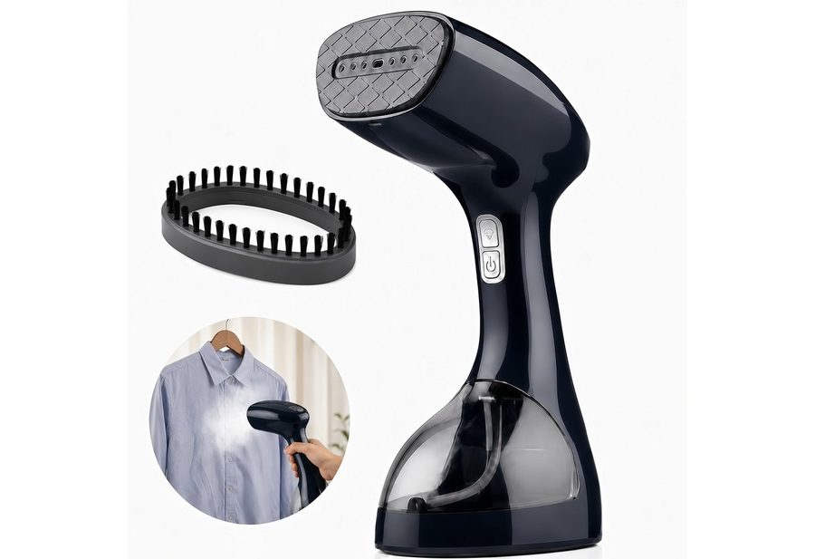 Fyrove Dampfglätter Dampfbügeleisen 2000-2500W Hand-Dampfglätter mit 3 Dampfstufen, 2500 W, 265 ML Wassertank, Keramik-Dampfplatte, Reise-Dampfbürste für Kleidung