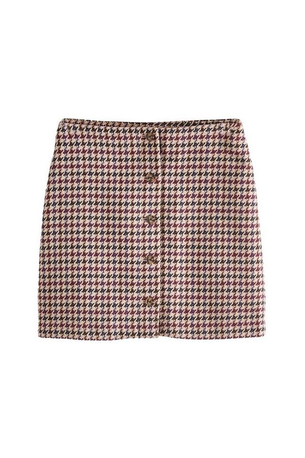 LAURA ASHLEY Minirock Laura Ashley Cord-Minirock mit Knopfleiste (1-tlg)
