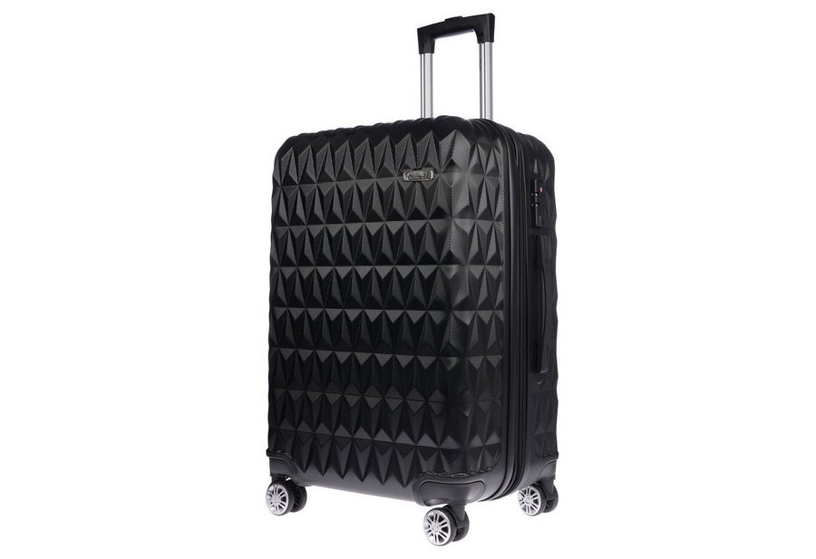 Christian Wippermann Business-Trolley Christian Wippermann L Großer Koffer für Herren Damen Hartschalenkoffe, 4 Rollen, mit TSA-Schloss