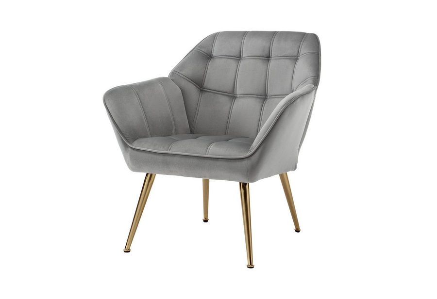 WAHSON OFFICE CHAIRS Ohrensessel mit Massivholz-/Metallbeinen Moderner Sessel aus Leinen/Samt