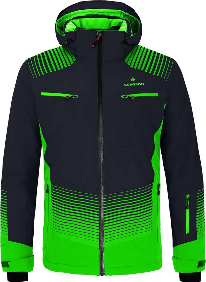 Bergson Skijacke TAAVI Herren Skijacke, warm wattiert, wasserdicht (20000 mm), Normalgrößen