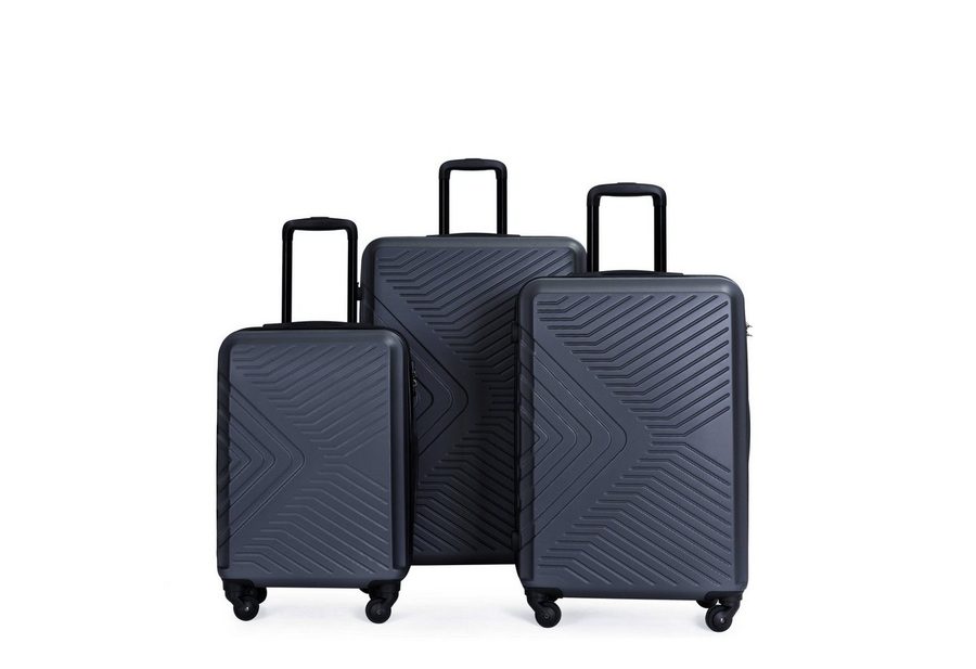 Travelhouse Trolleyset Bali, 4 Rollen, (Komplett Set, 3 tlg., 3-er Koffer Set), Inneinader stapelbar. Standfüße mit Hängefunktion M&L.