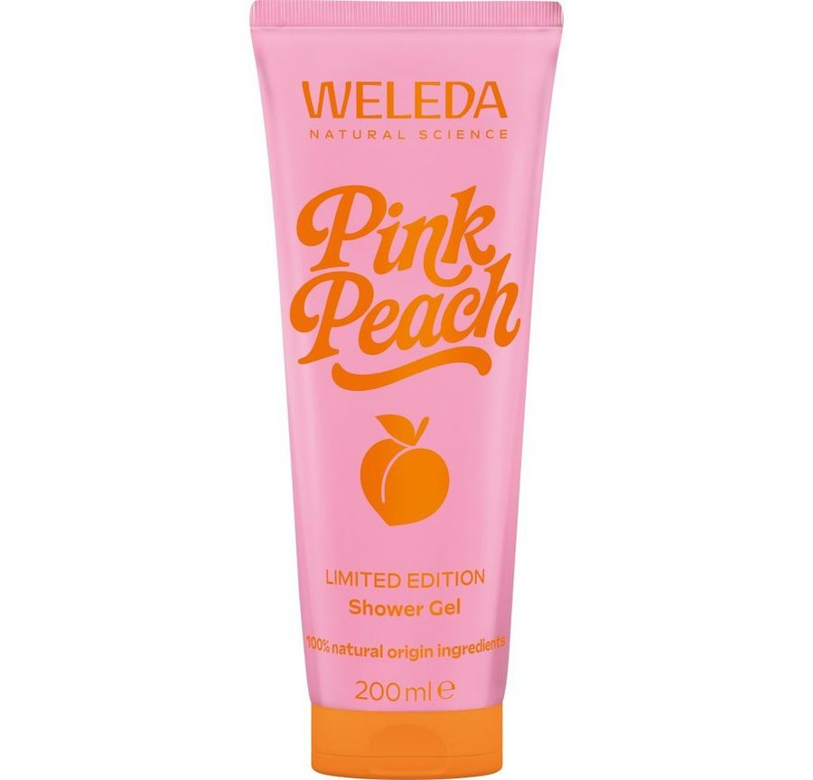 WELEDA Duschgel Pink Peach Shower Gel, Pink, 200 ml
