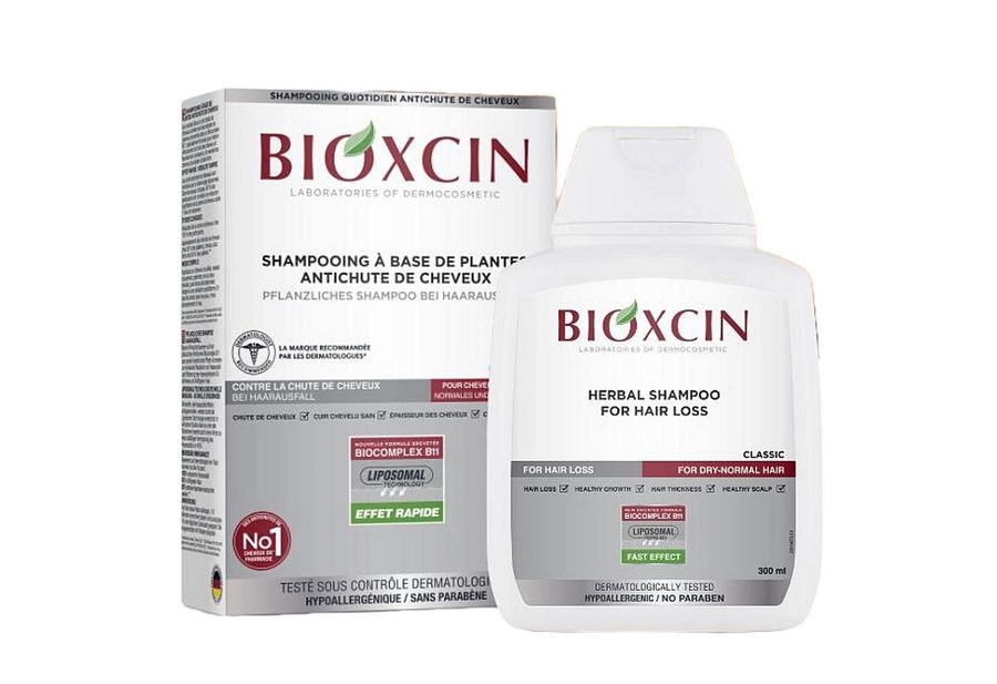 Bioxcin Haarshampoo Bioxcin Shampoo gegen Haarausfall für Normales & Trockenes Haar 300 ml