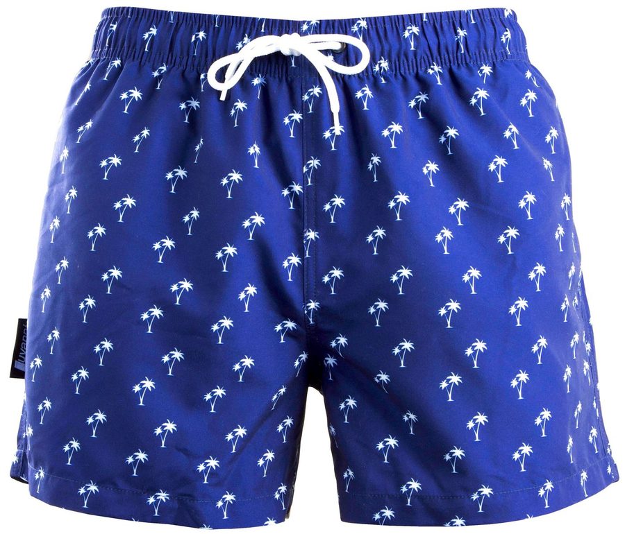 Luvanni Badehose Badehose Herren Schnelltrocknende Beachshorts Boardshorts Badeshorts Palmen Muster Schwimmhose Männer Shorts Hose Streifenmuster