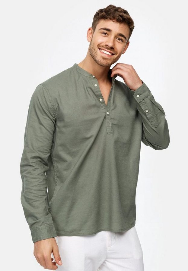 INDICODE Langarmhemd Herren Waylon Herrenhemd Langarm