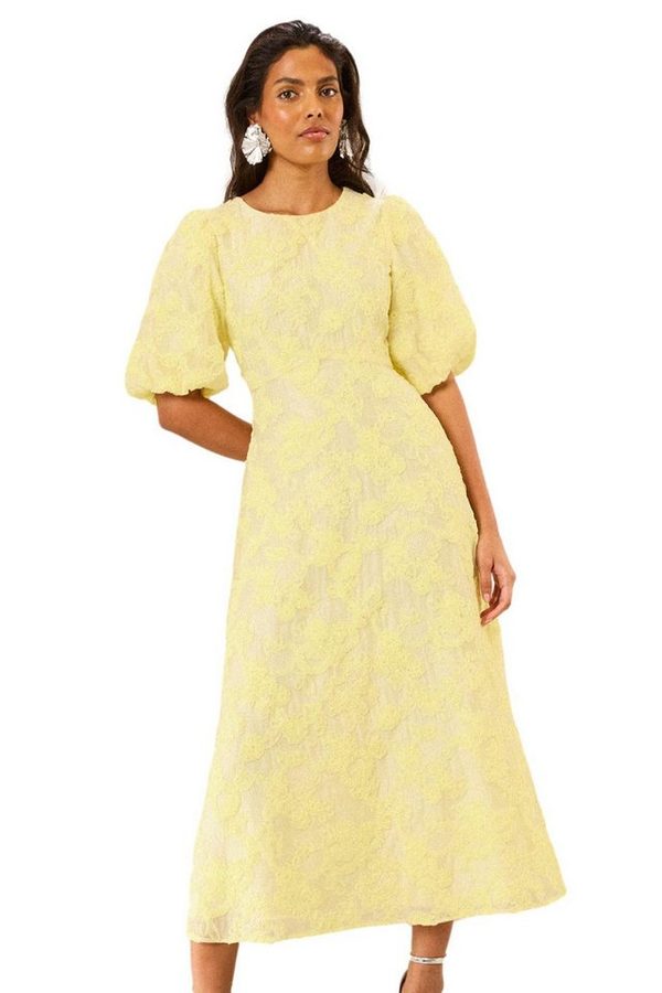 Love & Roses Midikleid Love & Roses Strukturiertes Midikleid, Regular (1-tlg)