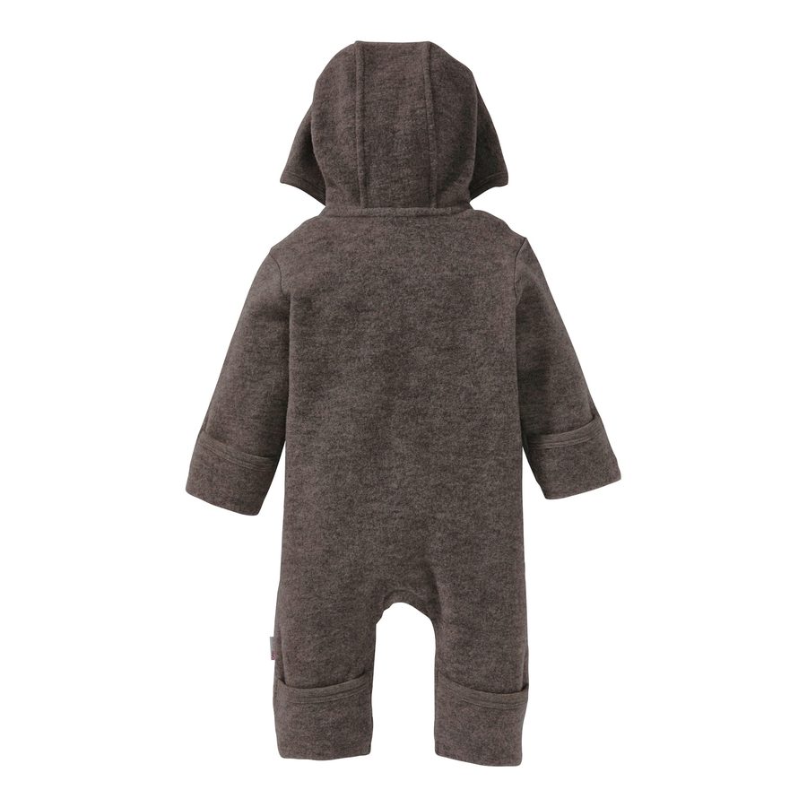 Bornino Wollfleece-Overall mit Klappbündchen aus Merinowolle