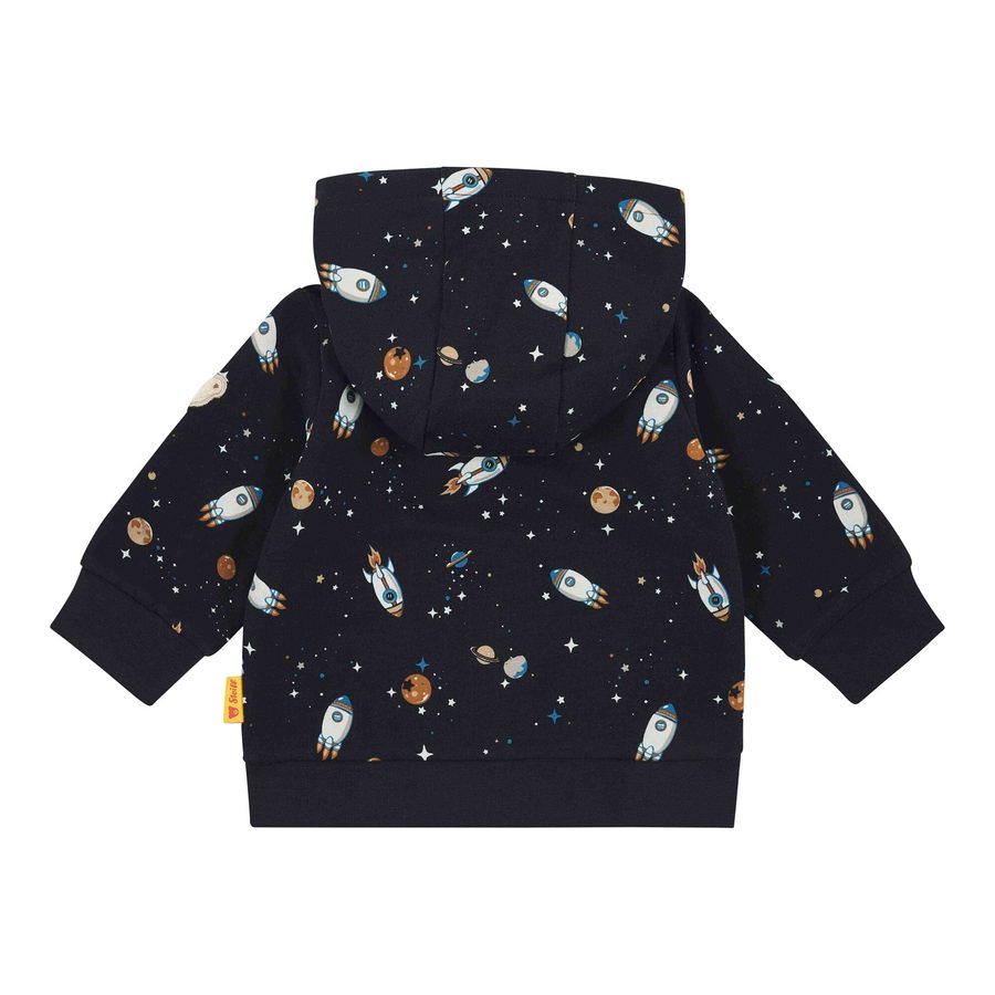 Steiff Sweatjacke mit Kapuze Weltall