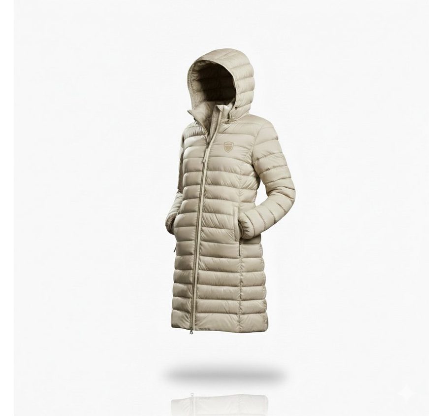 Geographical Norway Steppmantel Damen Outdoorjacke Regenjacke Frühling Leicht Lange