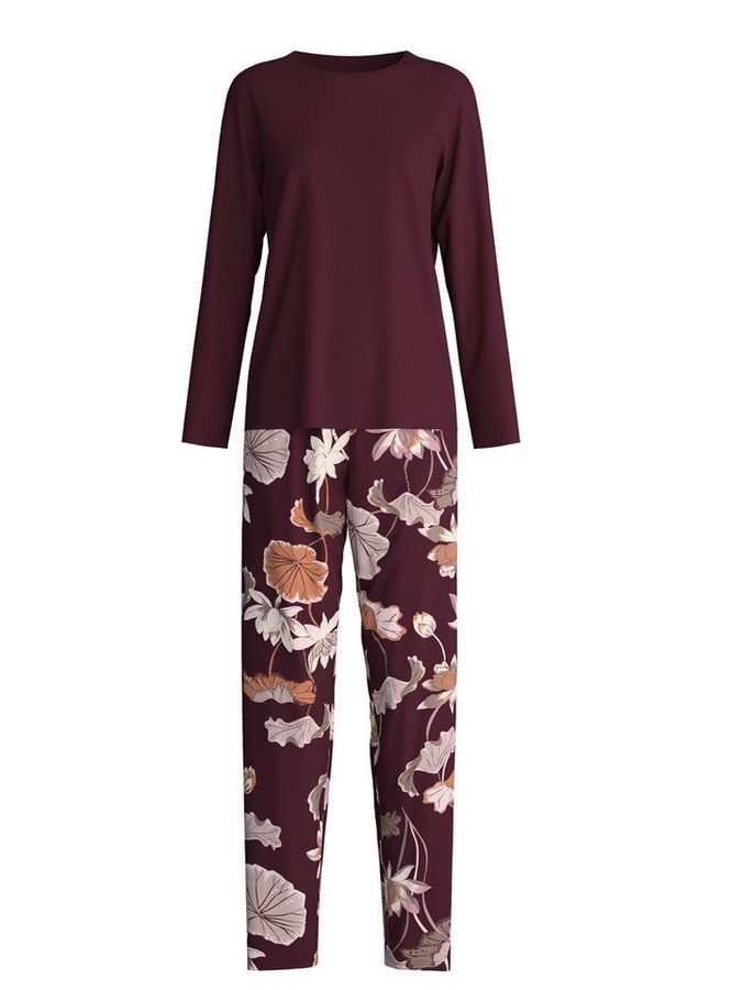 CALIDA Pyjama Autumn Dreams Damen (2 tlg) weich, wärmend und komfortabel