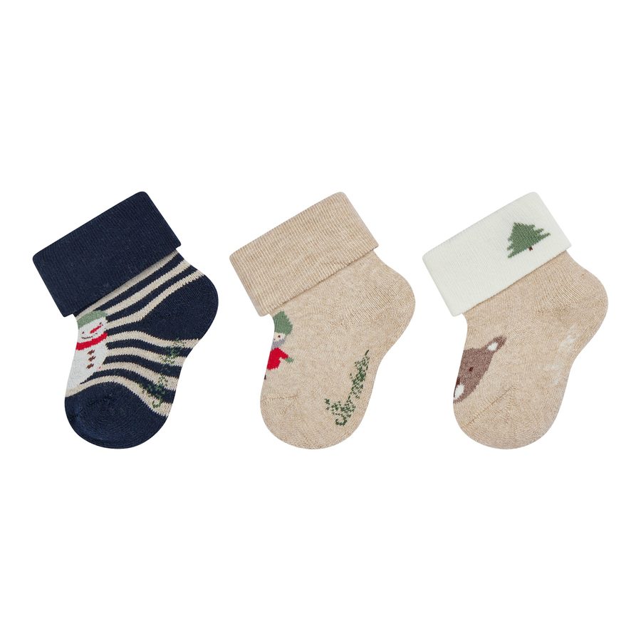 Sterntaler 3er-Pack Socken Weihnachten von Sterntaler