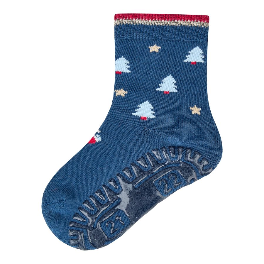 Sterntaler ABS-Socken Fliesen Flitzer Weihnachtsmann von Sterntaler