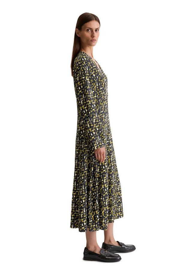 Marc O'Polo Druckkleid aus Viskose-Stretch-Satin