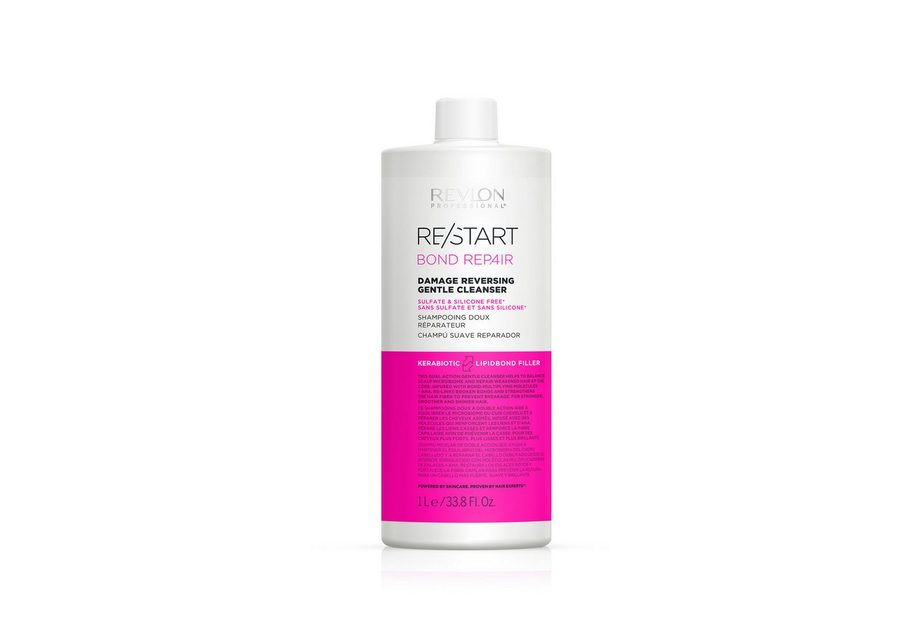 REVLON PROFESSIONAL Haarshampoo BOND REPAIR Damage Reversing Gentle Cleanser 1000ml, 1-tlg., Vegan, 4-in-1-Technologie, Silikonfrei
