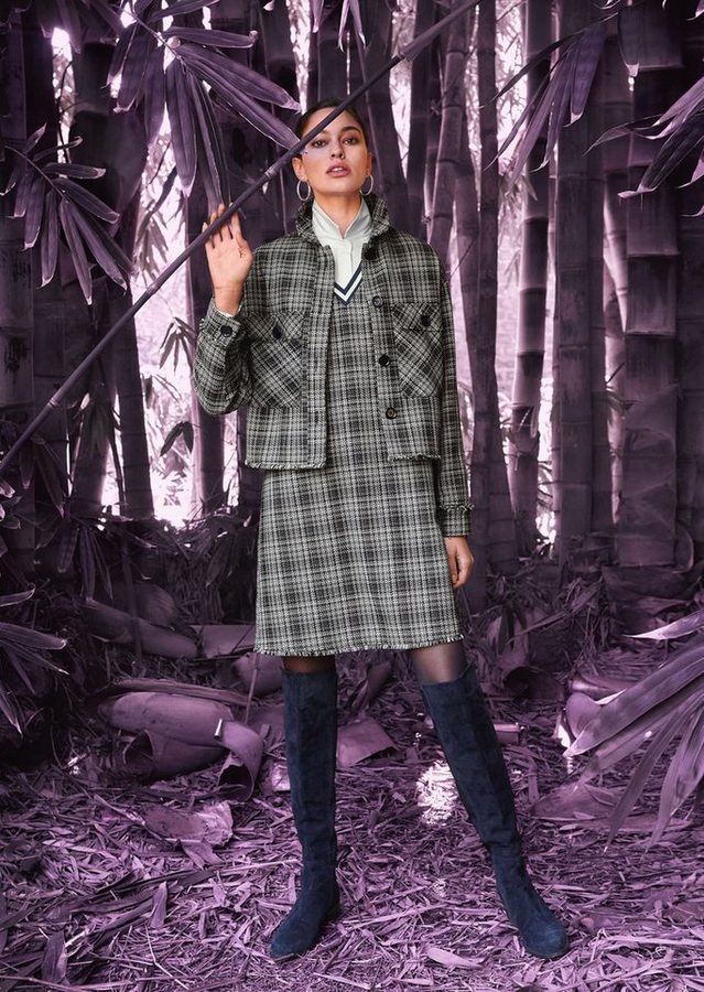 MADELEINE Kurzblazer Kurzer Karoblazer