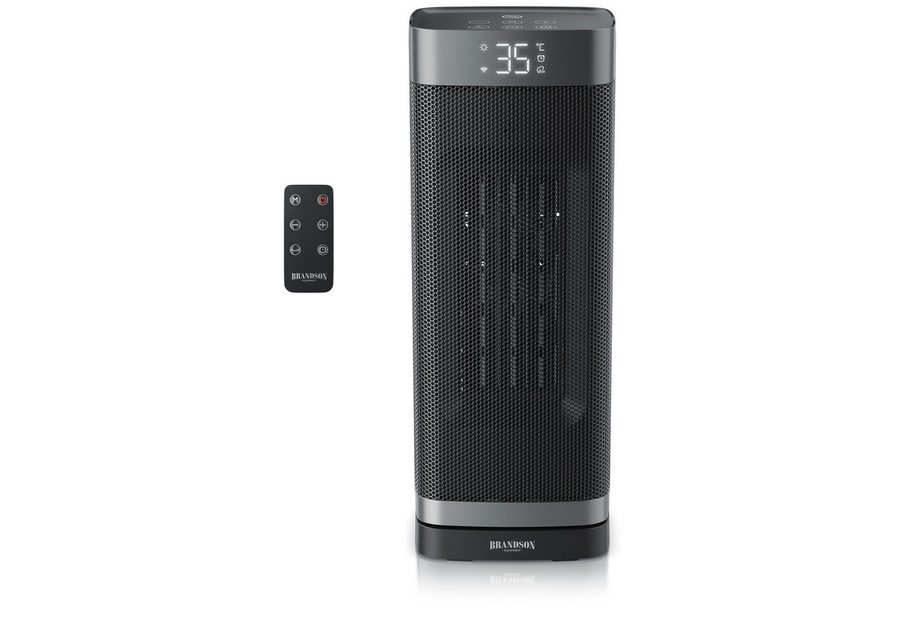 Brandson Heizlüfter Keramikheizlüfter 2000 W, Fernbedienung, Timer, 70° Oszillation, Turm, 2000 W, energiesparend, ECO-Modus, Lüftermodus, 10-35°C, Preisträger 2026