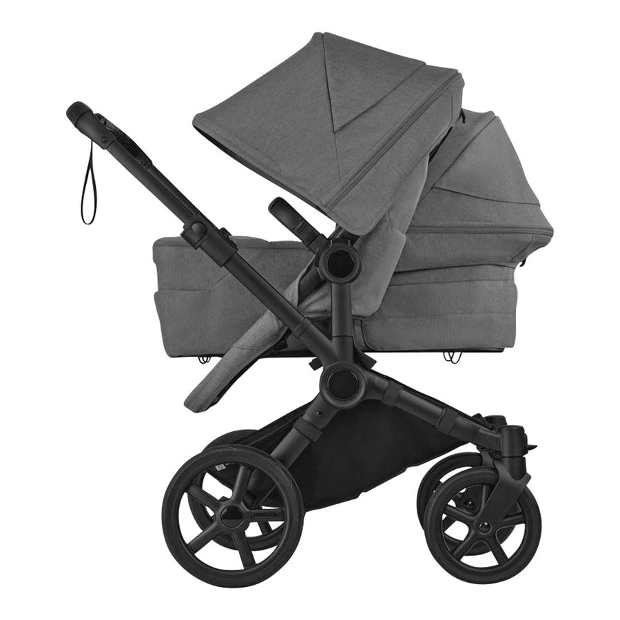 Bugaboo Donkey 6 Kinderwagen Geschwisterwagen Double grau