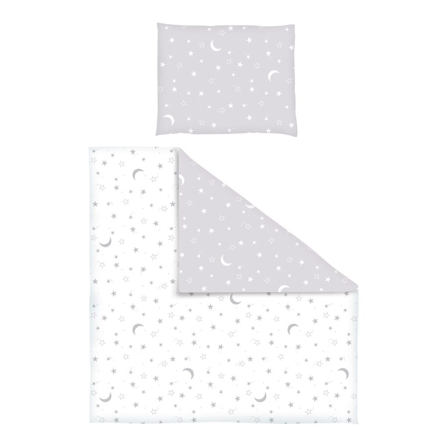 Bornino Home Bettwäsche Mond und Sterne 35x40 / 80x80 cm