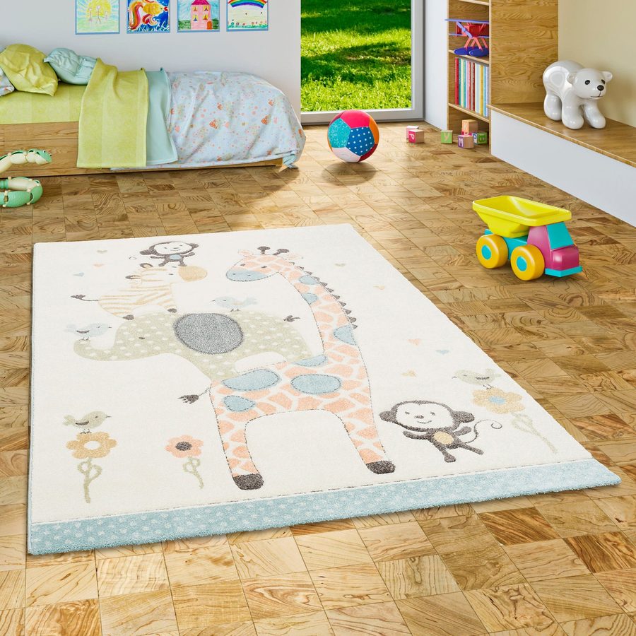 Pergamon Kinder Teppich Maui Kids Safari Tiere