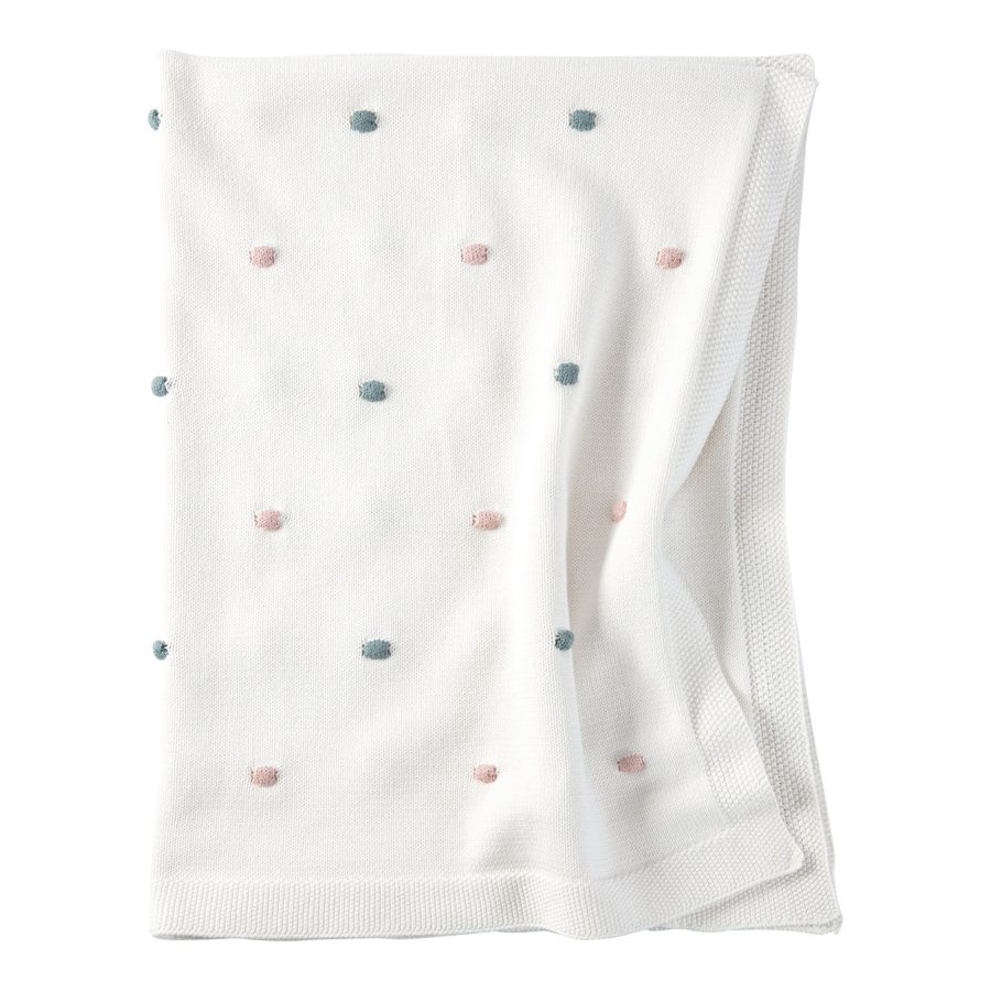 Bornino Home Babydecken-Set mit Greifling Elefant 80x100 cm