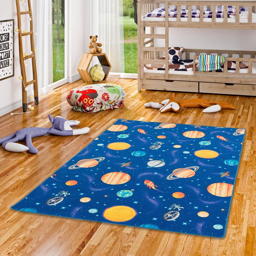 Snapstyle Kinder Spiel Teppich Weltall