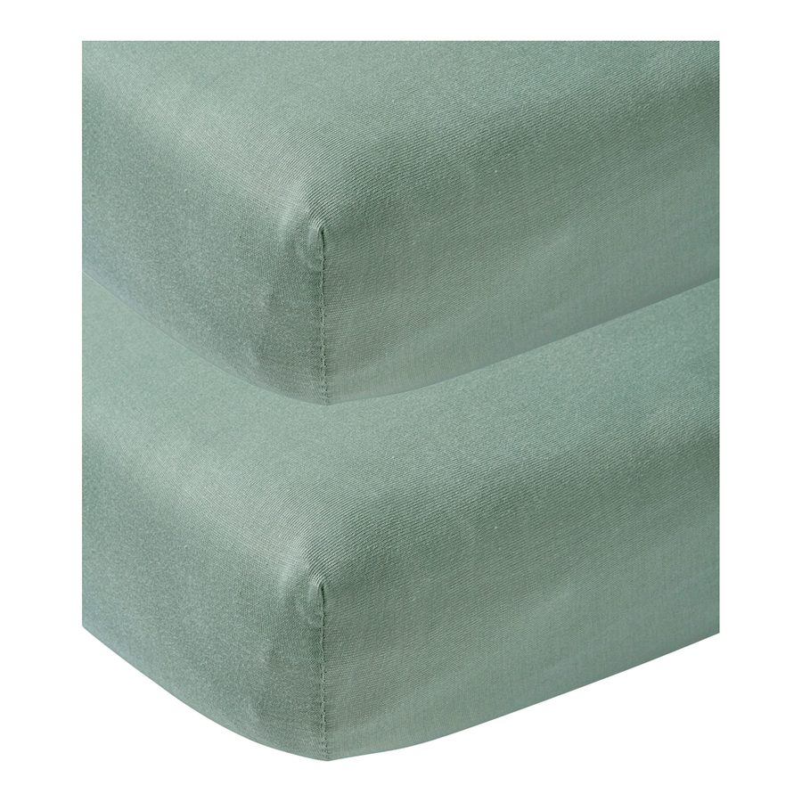 Meyco Baby 2er-Pack Jersey-Spannbetttücher 60x120 cm