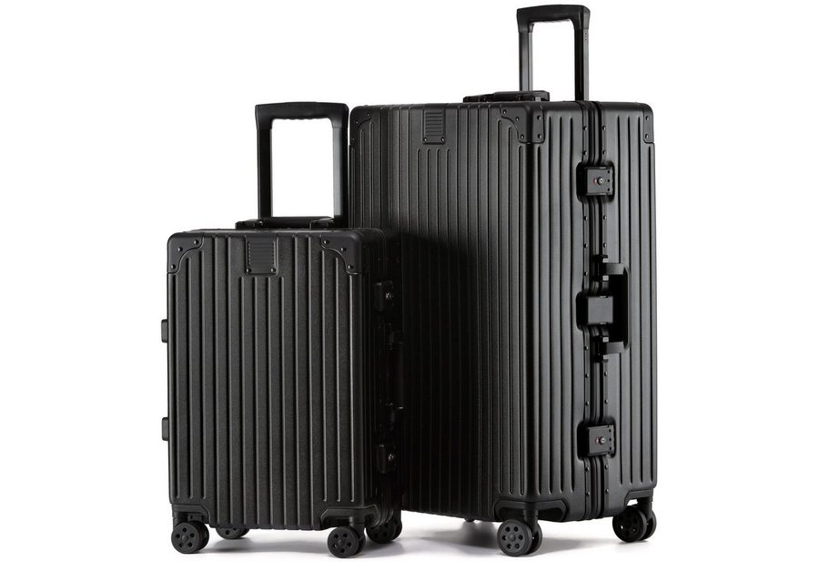 KOFA Kofferset ZURICH, (M + XL), Hartschalen Trolley), 55cm + 75cm, Alu-Rahmen & Polycarbonat-Hartschale, TSA Schloss