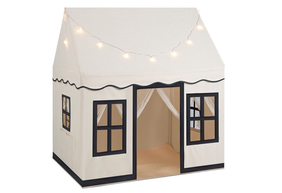 COSTWAY Spielzelt Spielhaus, Tipi Zelt mit Sternenlichtern & Taschen von COSTWAY